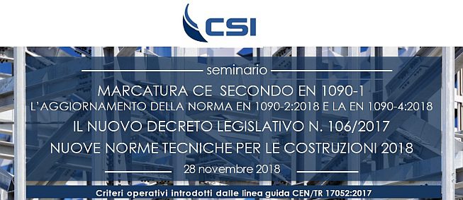 Evento CSI a Bollate - Milano - Marcatura CE SMART