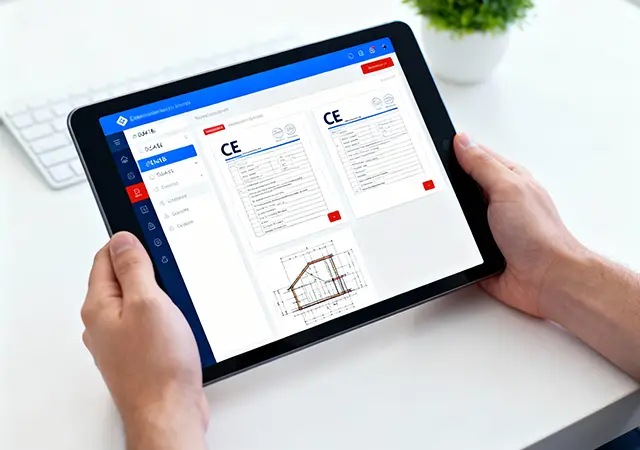 Tablet con documenti digitali per un approccio paperless